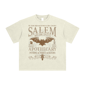 Salem Apothecary Enzyme Washed T-Shirt - Goth Cloth Co.250807PODPQ0813001