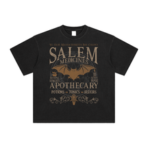 Salem Apothecary Enzyme Washed T-Shirt - Goth Cloth Co.250807PODPQ0813006