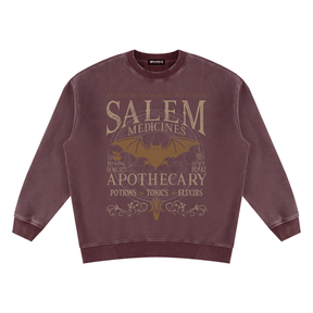 Salem Apothecary Vintage Wash Fleece Sweatshirt - Goth Cloth Co.260916PODRA0488011