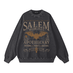 Salem Apothecary Vintage Wash Fleece Sweatshirt - Goth Cloth Co.260916PODRA0501001