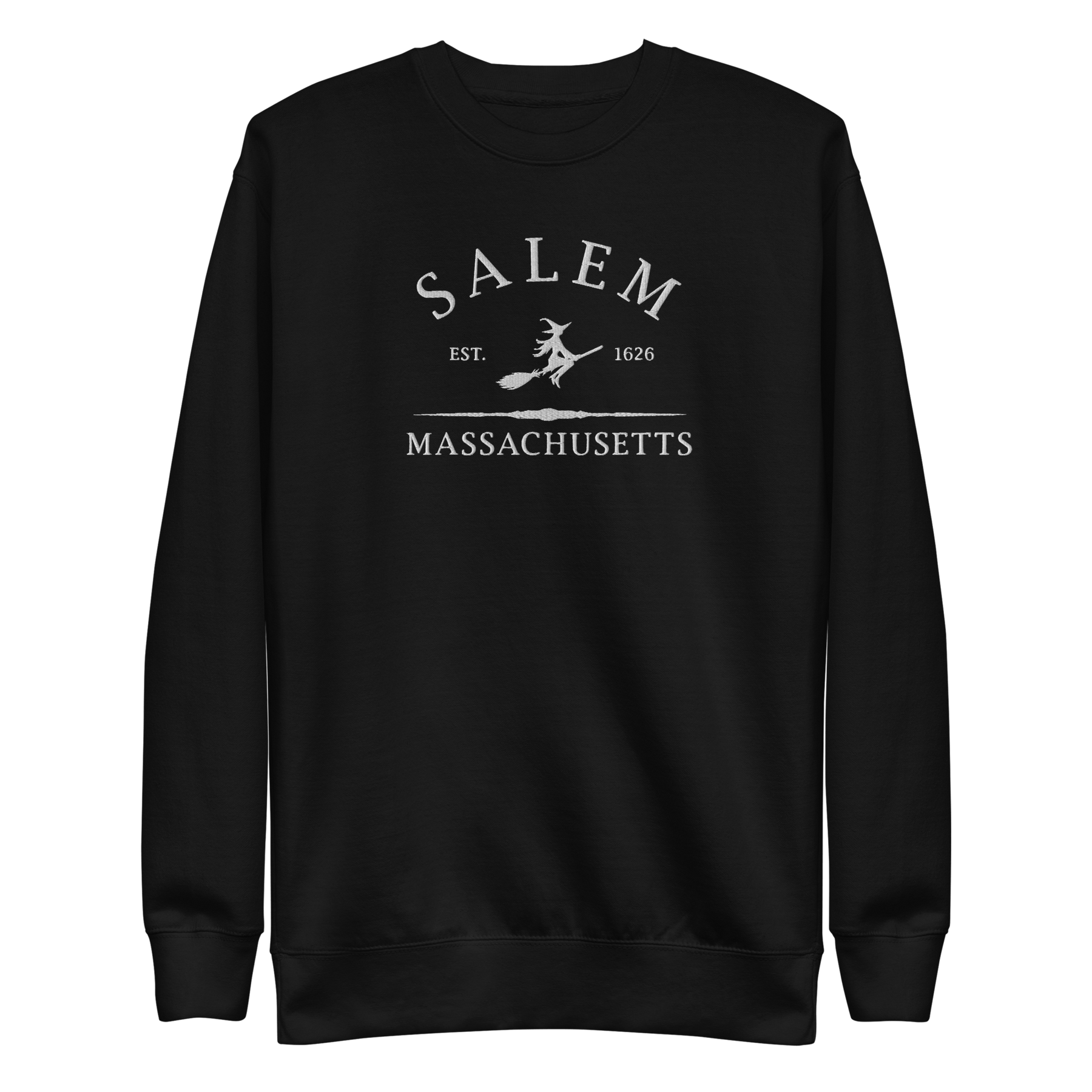 Salem Massachusetts Embroidered Sweatshirt - Goth Cloth Co.1671551_11254