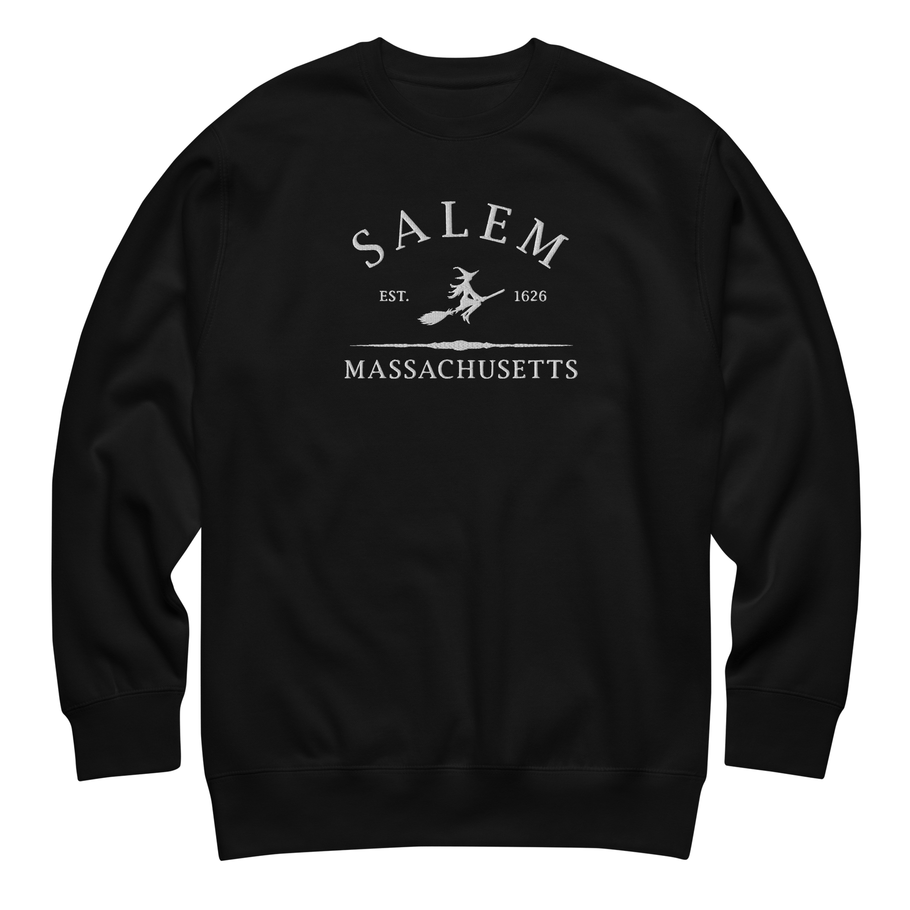 Salem Massachusetts Embroidered Sweatshirt - Goth Cloth Co.1671551_11254