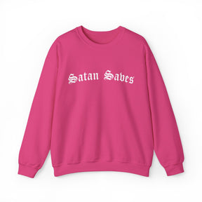 Satan Saves Gothic Crew Neck Sweatshirt - Goth Cloth Co.Sweatshirt19246903037781132441