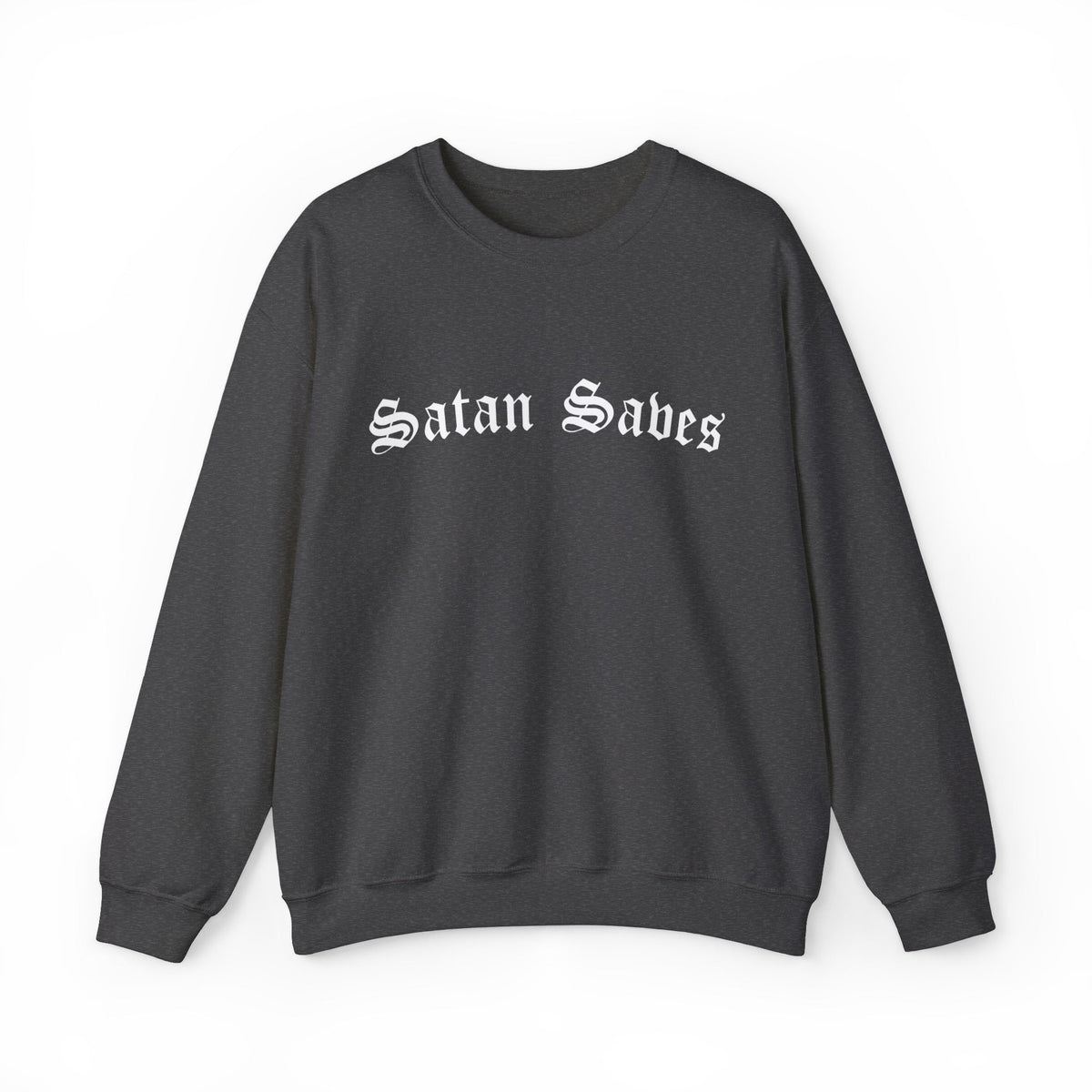 Satan Saves Gothic Crew Neck Sweatshirt - Goth Cloth Co.Sweatshirt26721197873178709778