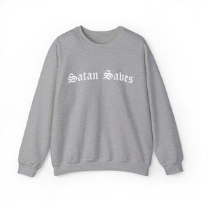 Satan Saves Gothic Crew Neck Sweatshirt - Goth Cloth Co.Sweatshirt80959188039582120488
