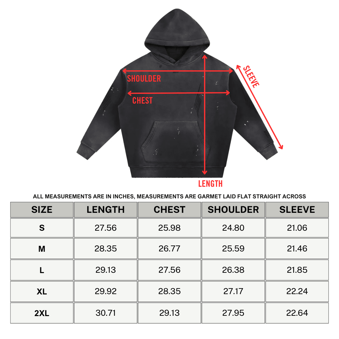 Savage Mutations Grunge Frayed Fleece Hoodie - Goth Cloth Co.251219PODRB0464006