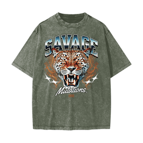 Savage Mutations Heavyweight Snow Washed T-Shirt - Goth Cloth Co.260108PODPQ0710019