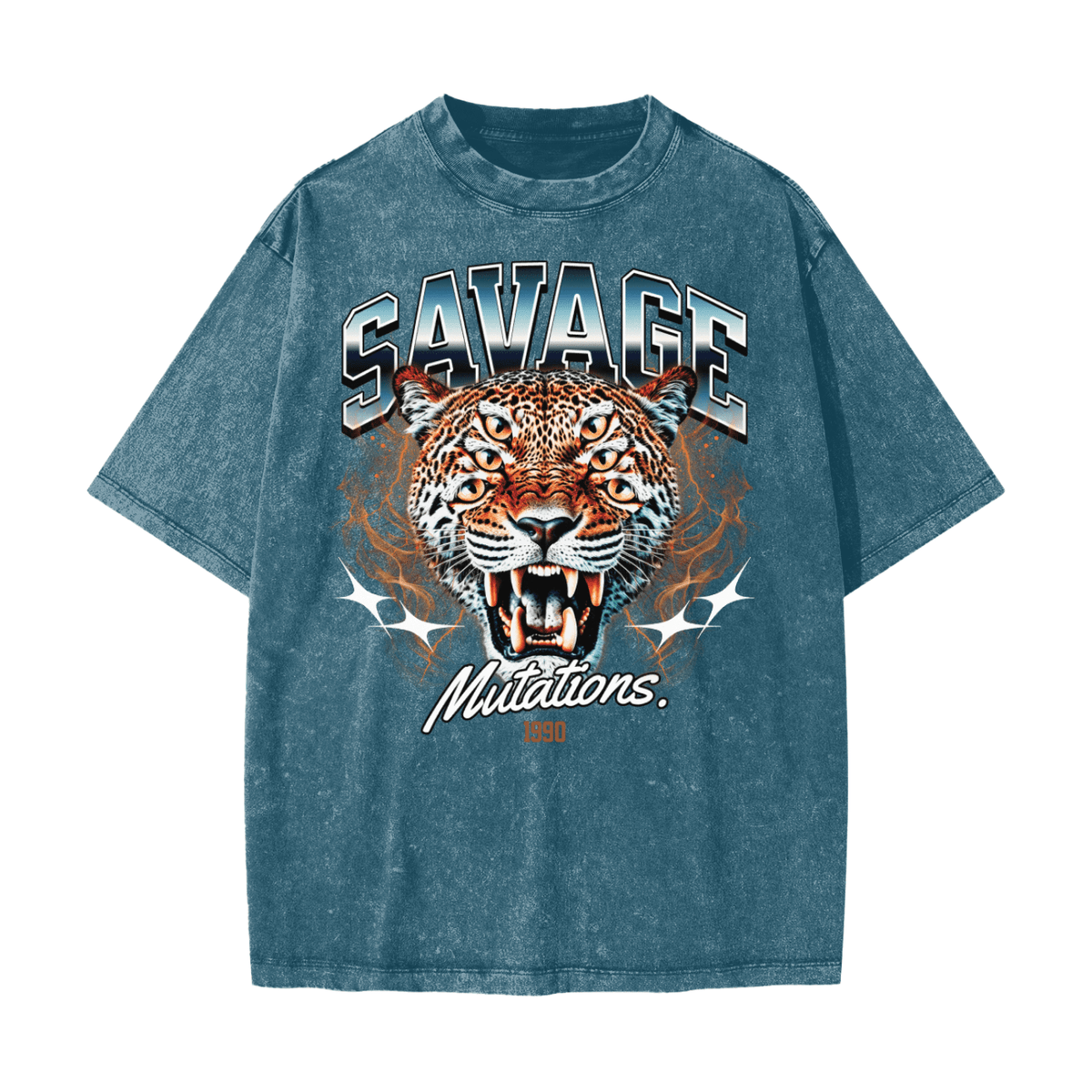 Savage Mutations Heavyweight Snow Washed T-Shirt - Goth Cloth Co.260108PODPQ0710025