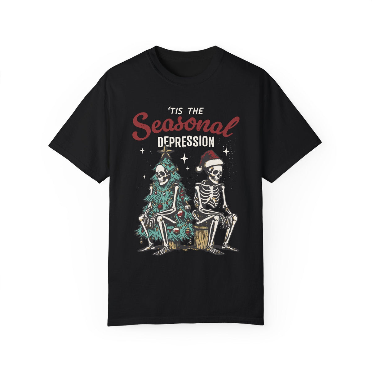 Seasonal Depression Skeleton Comfy Tee - Goth Cloth Co.T-Shirt10332301674505617742