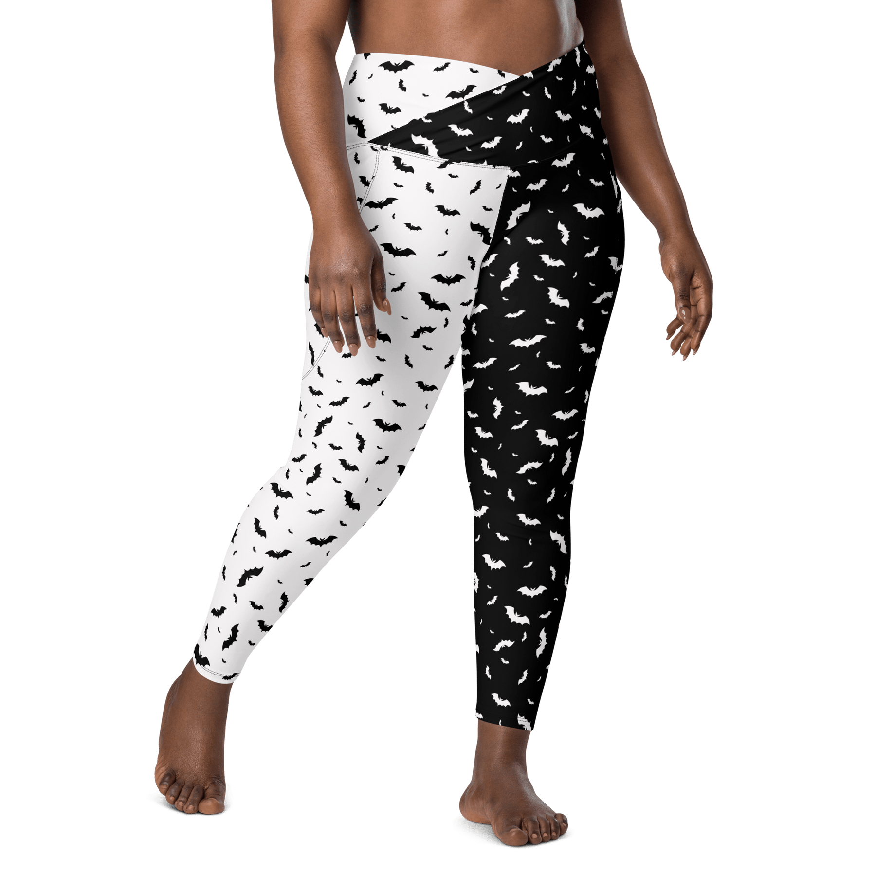 Seeing Double Crossover Leggings with Pockets - Goth Cloth Co.6548451_14137