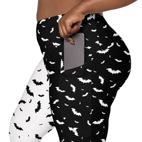 Seeing Double Crossover Leggings with Pockets - Goth Cloth Co.6548451_14137