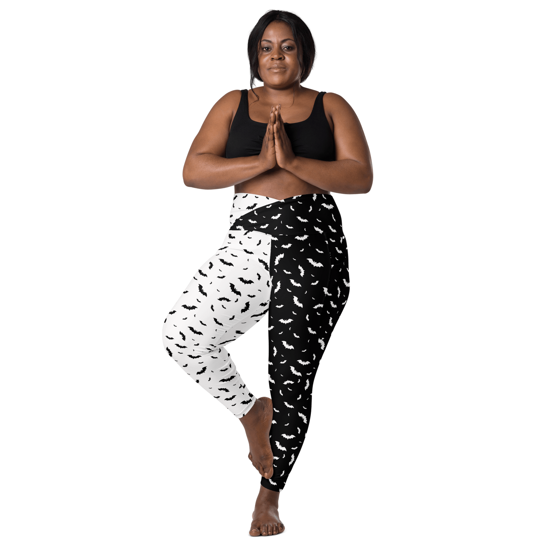 Seeing Double Crossover Leggings with Pockets - Goth Cloth Co.6548451_14137