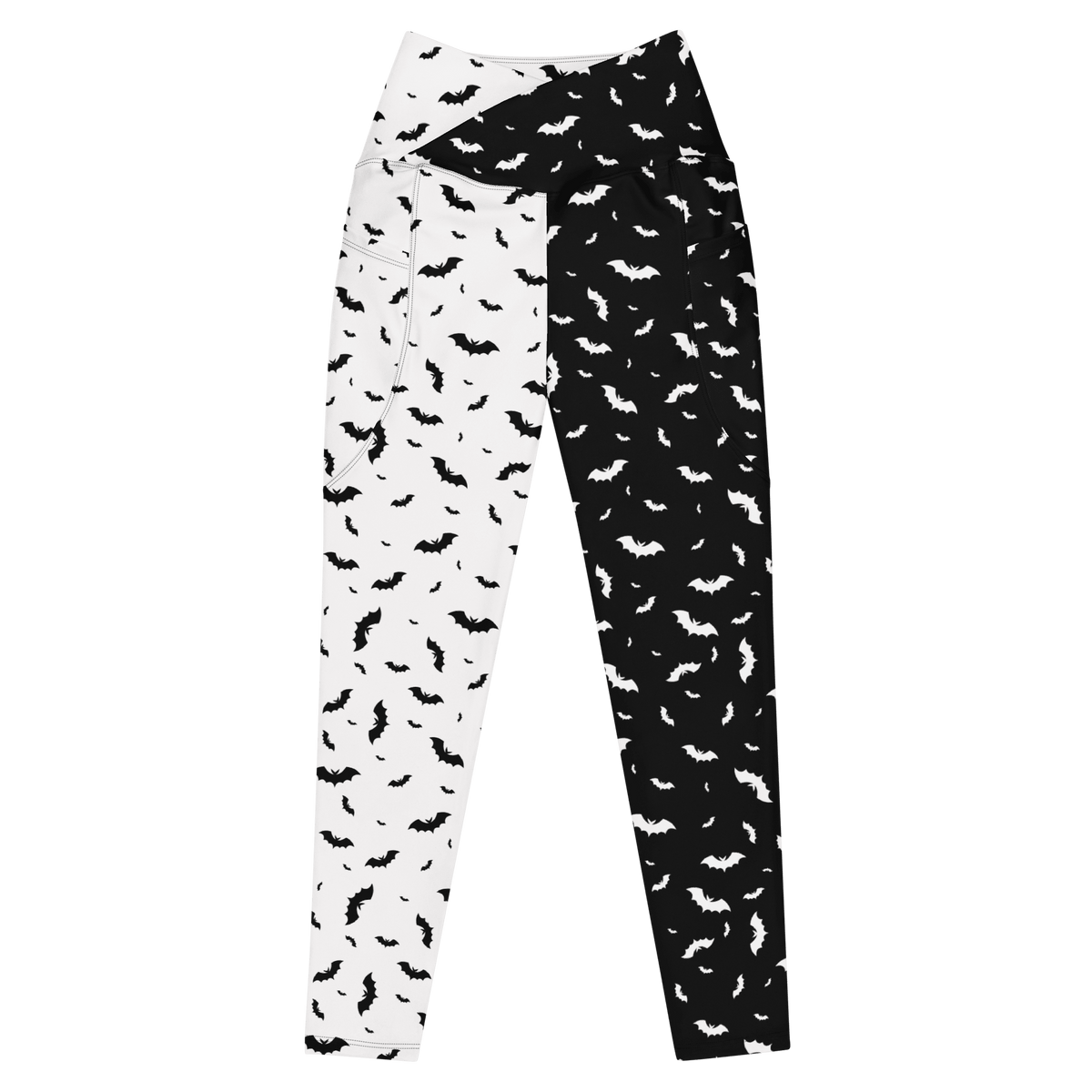 Seeing Double Crossover Leggings with Pockets - Goth Cloth Co.6548451_14137