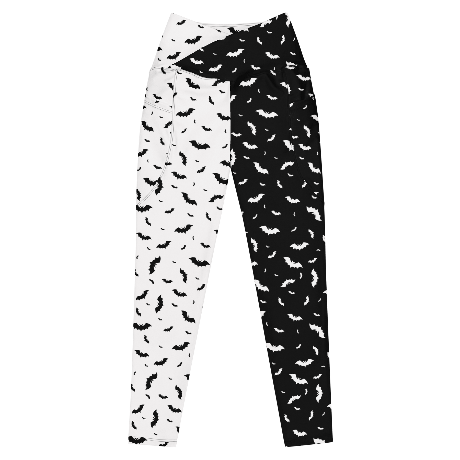 Seeing Double Crossover Leggings with Pockets - Goth Cloth Co.6548451_14137