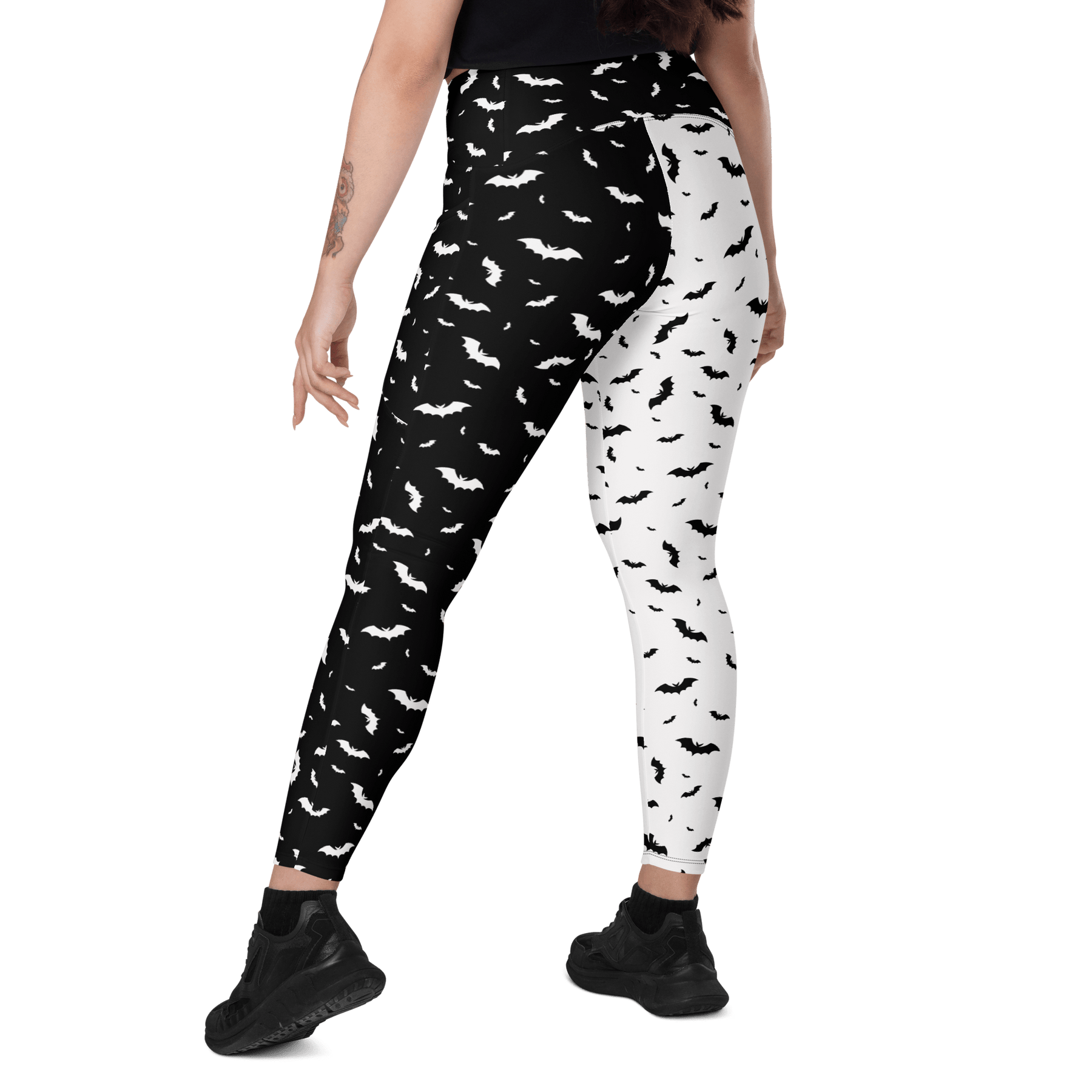 Seeing Double Crossover Leggings with Pockets - Goth Cloth Co.6548451_14137