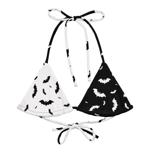 Seeing Double Split Bats String Bikini Top - Goth Cloth Co.7255390_16564