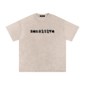Sensitive Acid Washed Cotton T-Shirt - Goth Cloth Co.260521PODPQ0175001