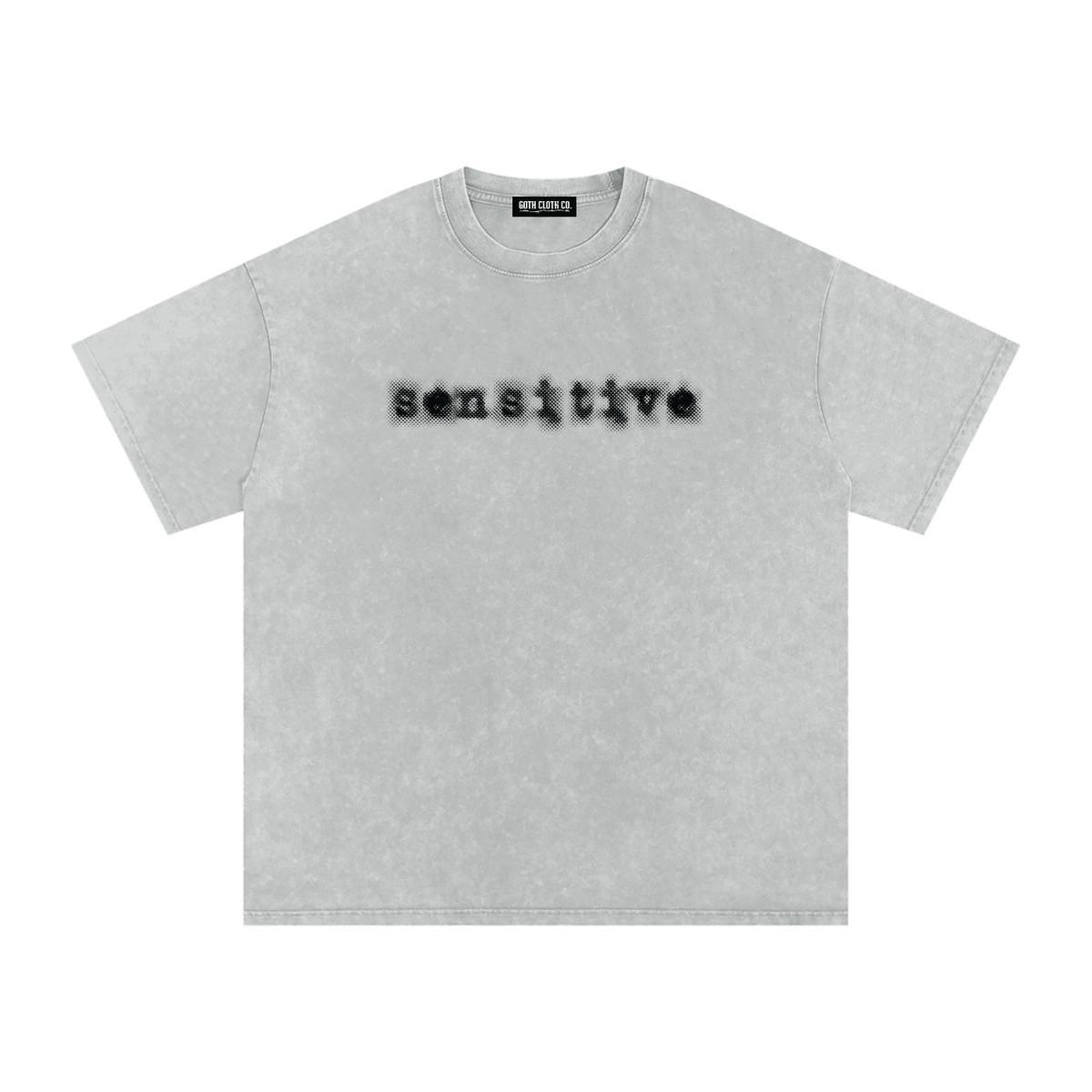 Sensitive Acid Washed Cotton T-Shirt - Goth Cloth Co.260521PODPQ0175007