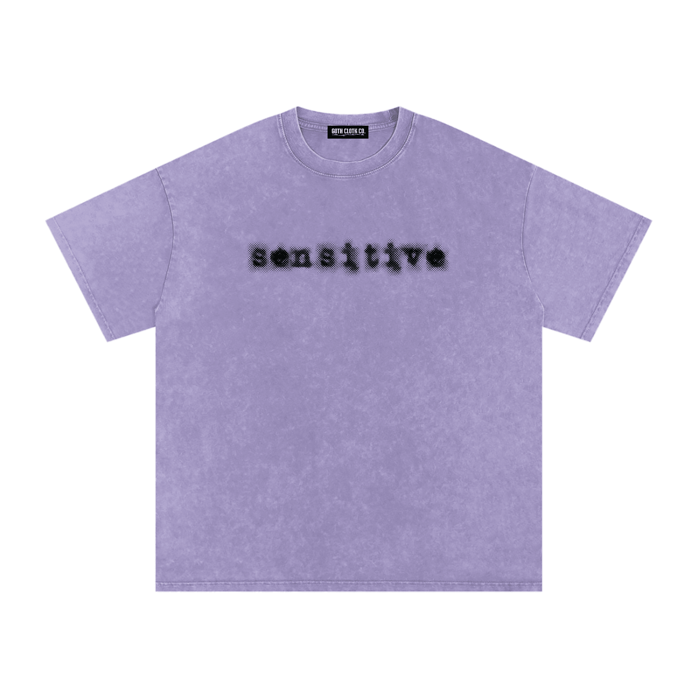 Sensitive Acid Washed Cotton T-Shirt - Goth Cloth Co.260521PODPQ0175013