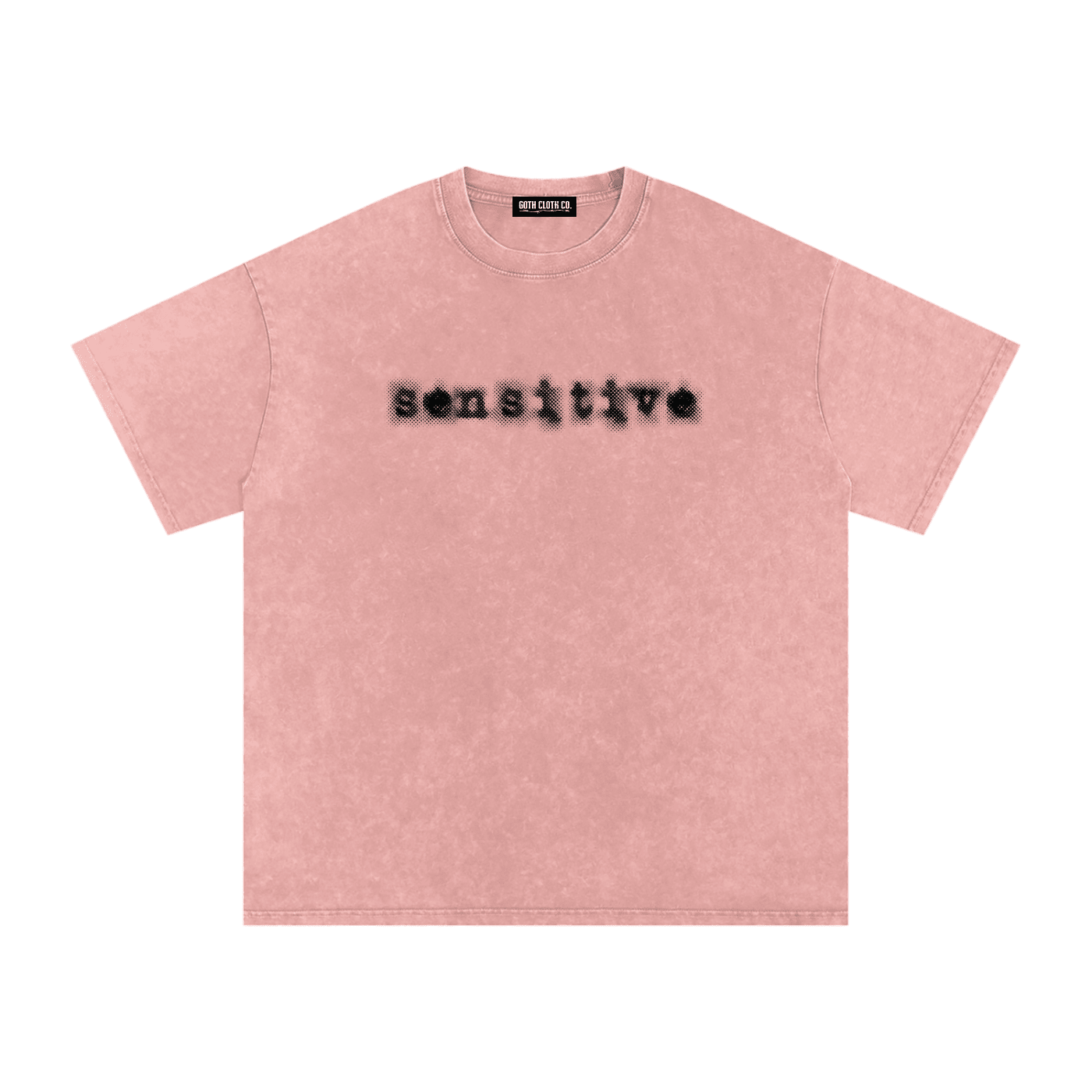 Sensitive Acid Washed Cotton T-Shirt - Goth Cloth Co.260521PODPQ0175031