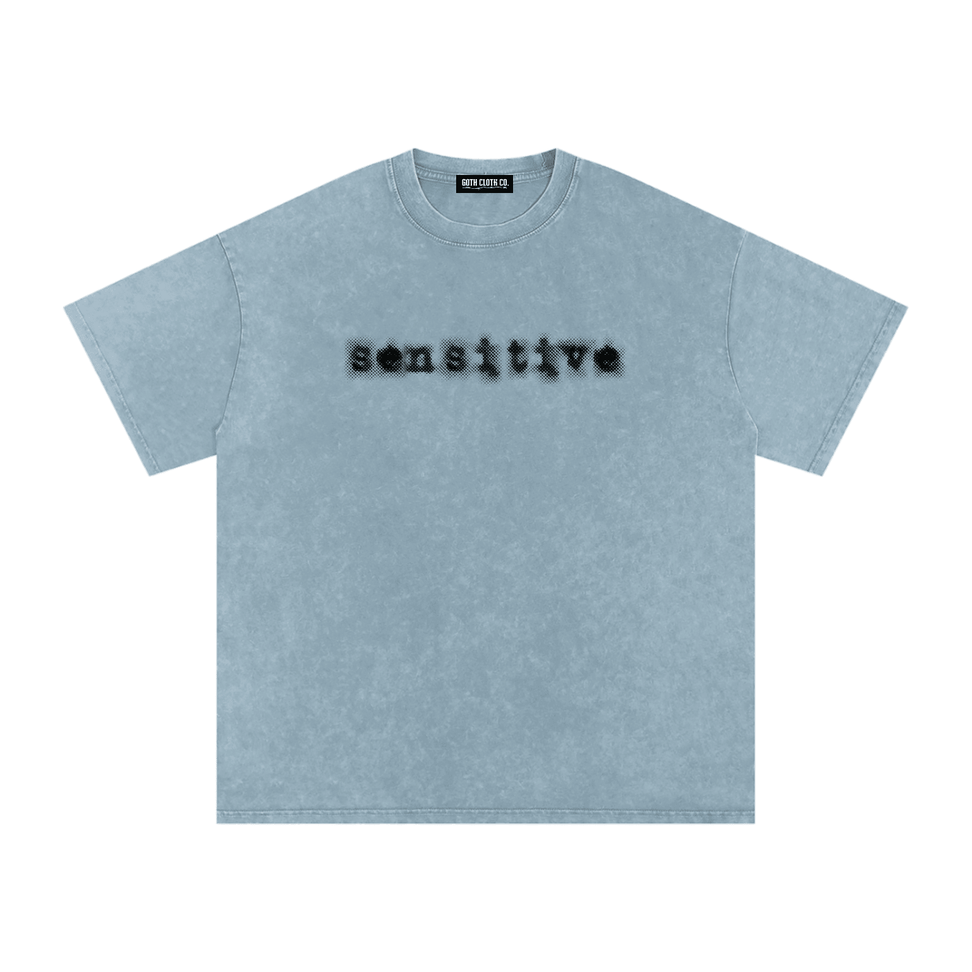 Sensitive Acid Washed Cotton T-Shirt - Goth Cloth Co.260521PODPQ0175037
