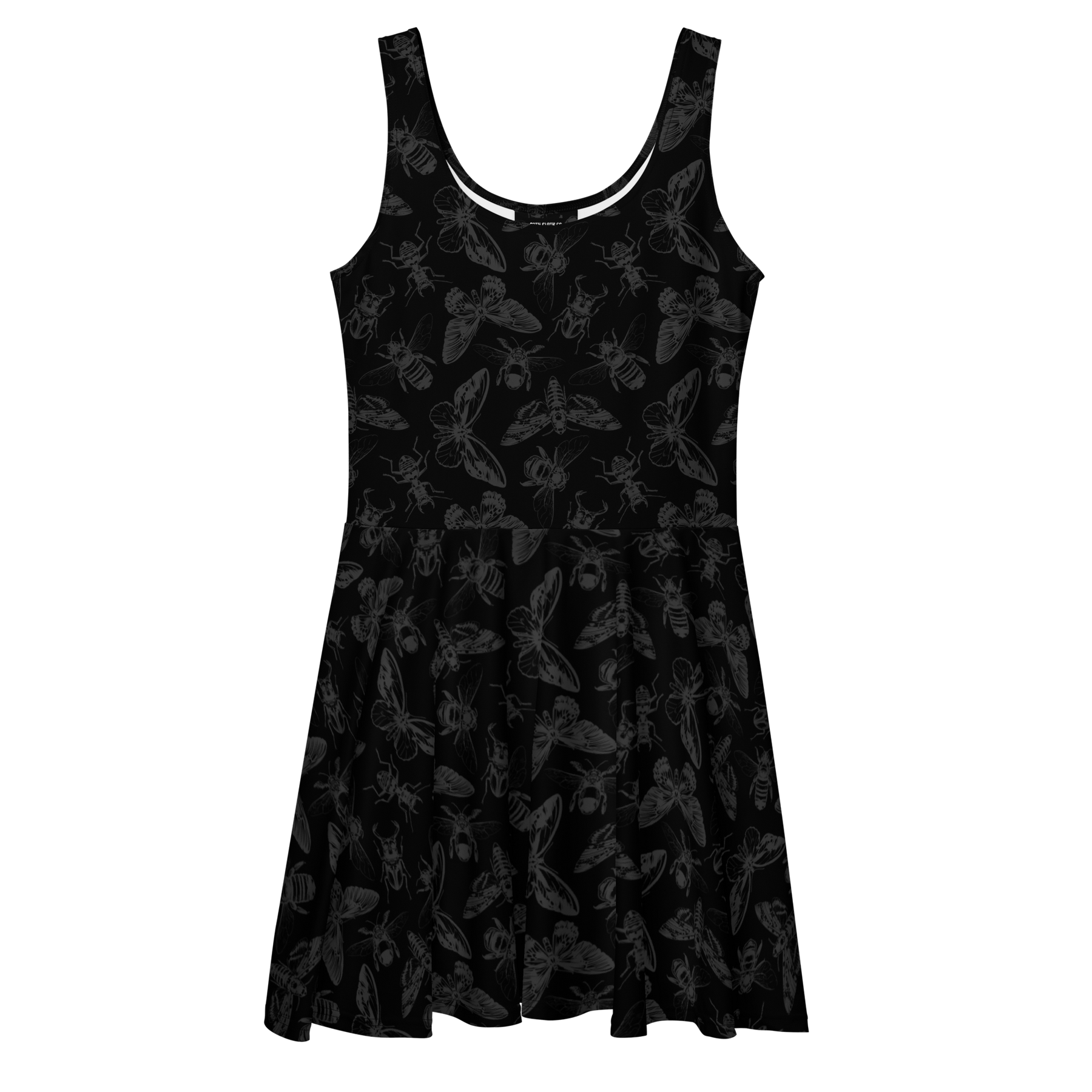 skater dress goth Lace Up Skater Dress