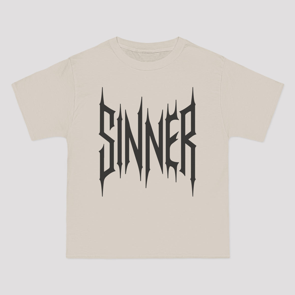 Sinner Oversized Beefy Tee (READY TO SHIP) - Goth Cloth Co.20923445789992698000