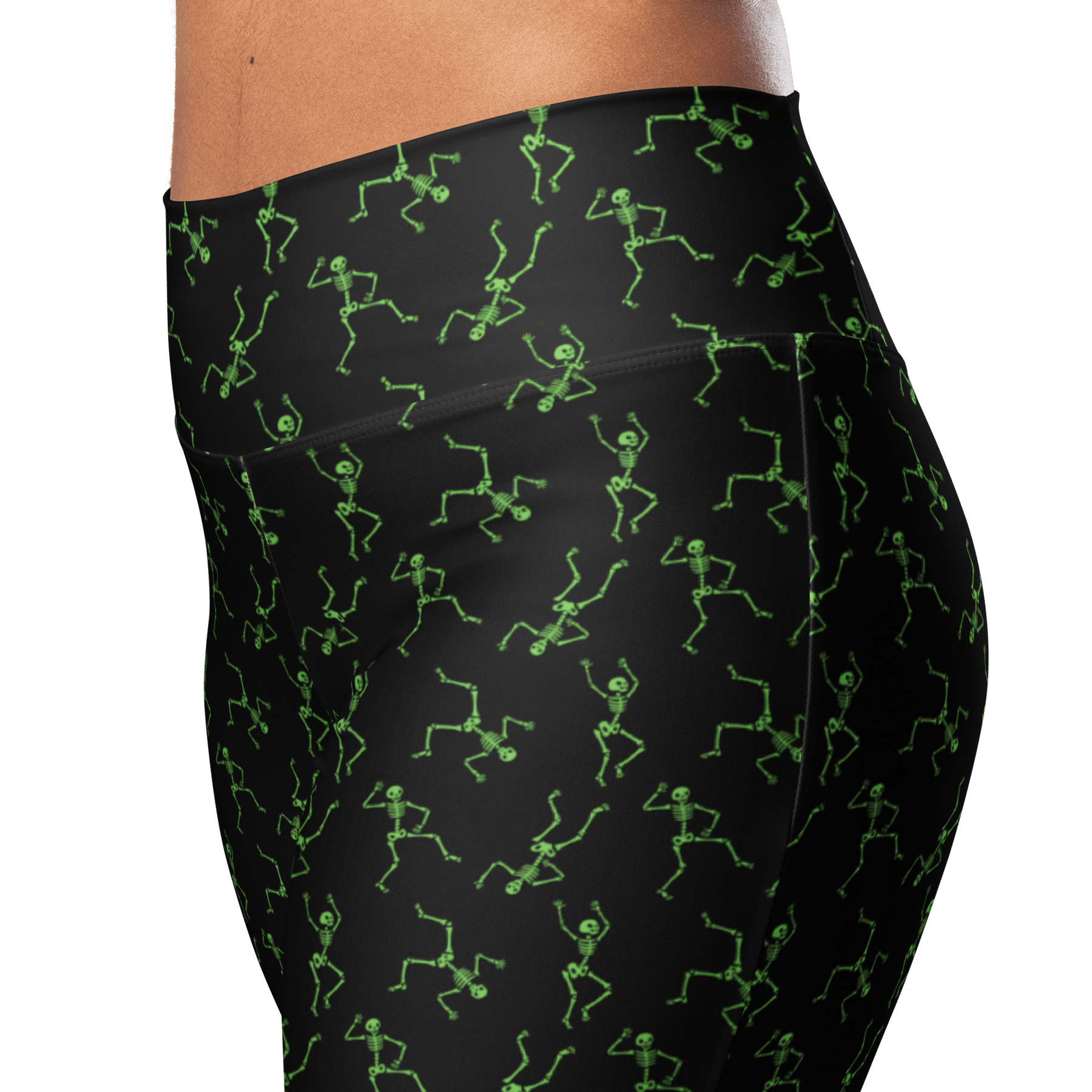 Skeleton Rave Flare Leggings - Goth Cloth Co.8307985_19331