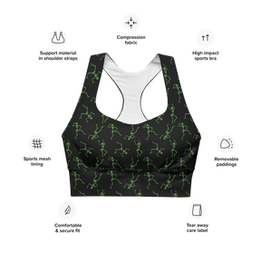 Skeleton Rave Longline Sports Bra - Goth Cloth Co.8750443_12290