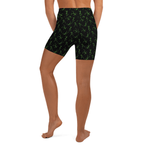 Skeleton Rave Yoga Shorts - Goth Cloth Co.1631830_9079