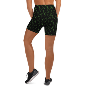 Skeleton Rave Yoga Shorts - Goth Cloth Co.1631830_9079