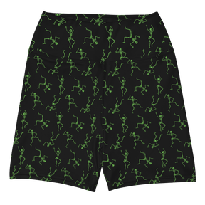 Skeleton Rave Yoga Shorts - Goth Cloth Co.1631830_9079