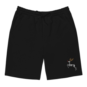 Skeleton Reindeer Fleece Shorts - Goth Cloth Co.2387928_12444