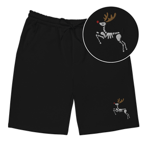 Skeleton Reindeer Fleece Shorts - Goth Cloth Co.shorts2387928_12444