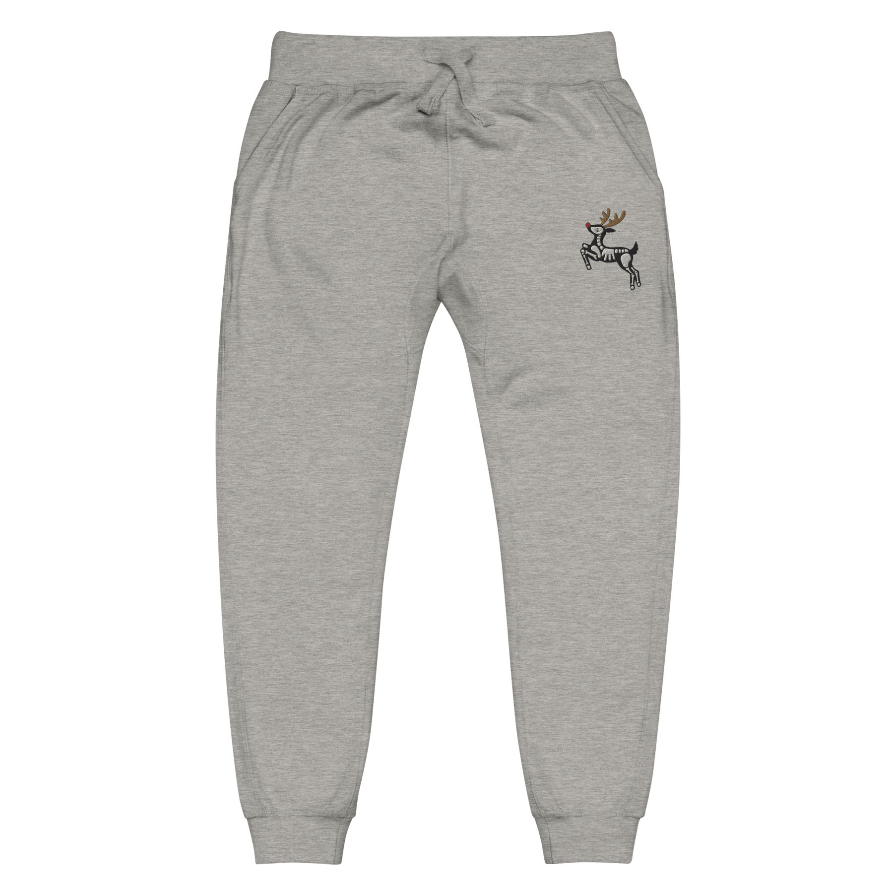 Skeleton Reindeer Fleece Sweatpants - Goth Cloth Co.3114468_11277