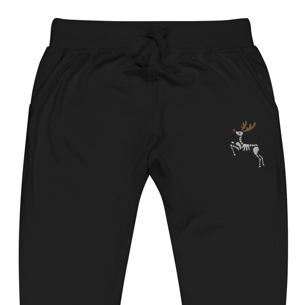 Skeleton Reindeer Fleece Sweatpants - Goth Cloth Co.3914865_11265