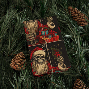 Skeleton Santa Gift Wrap - Goth Cloth Co.Home Decor28765912116781432006