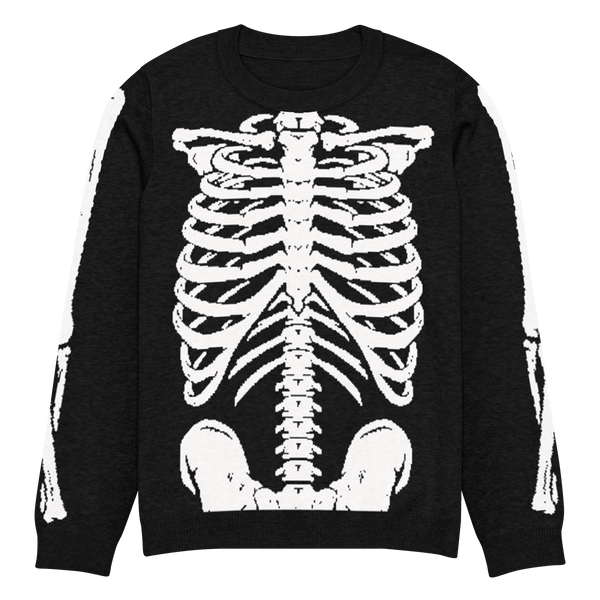 Skeleton Bones Knit Sweater | Gothic Halloween Pullover