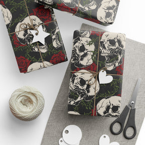 Skull and Thorn Gift Wrap Paper - Goth Cloth Co.Home Decor19896283340221028355