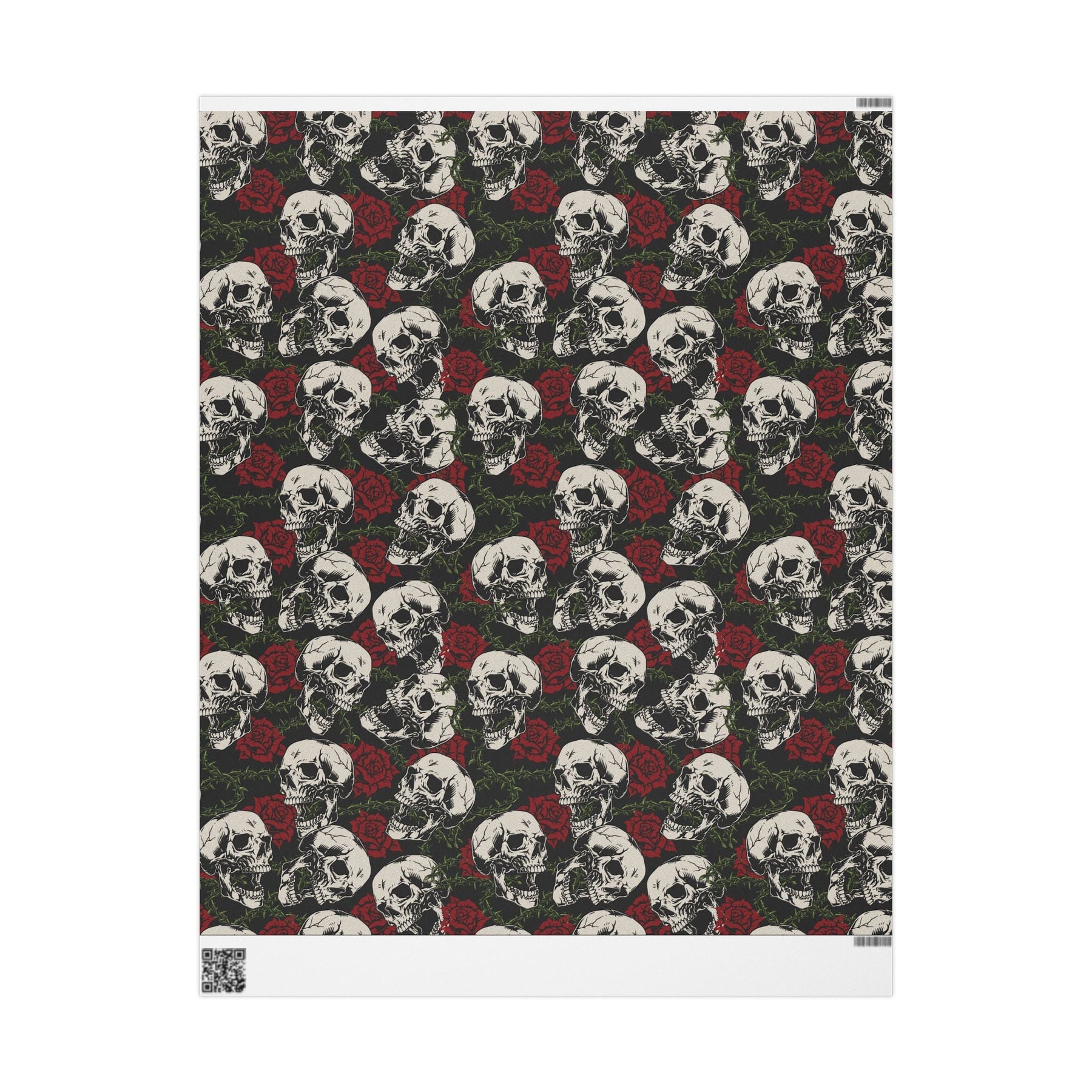 Skull and Thorn Gift Wrap Paper - Goth Cloth Co.Home Decor19896283340221028355