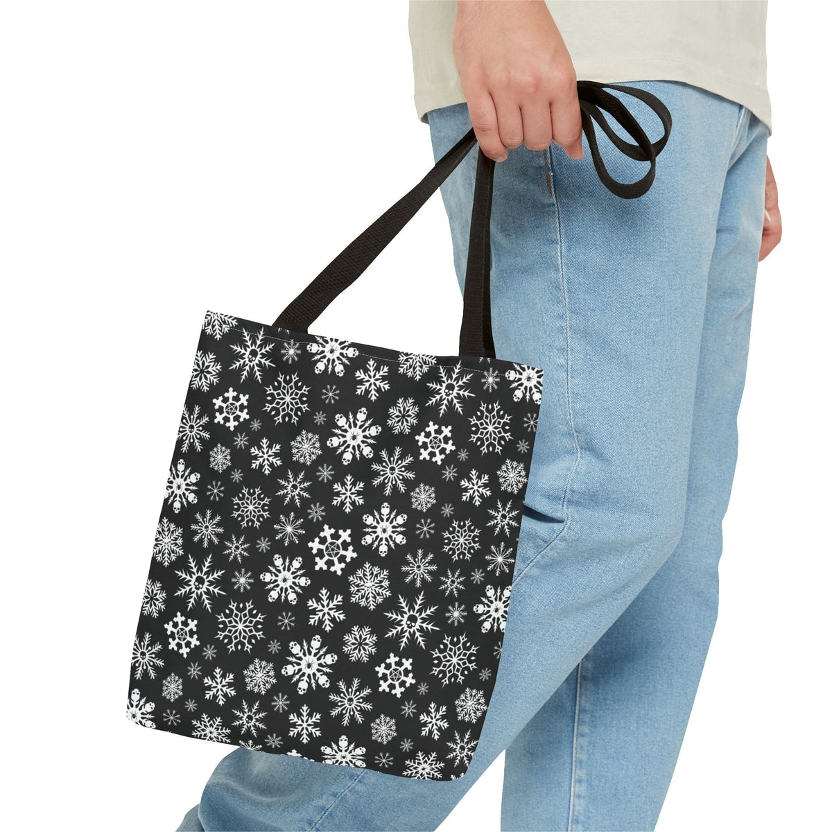 Skulldrift Gothic Snowflake Reusable Gift Bag Tote - Goth Cloth Co.Bags33722542146606948689