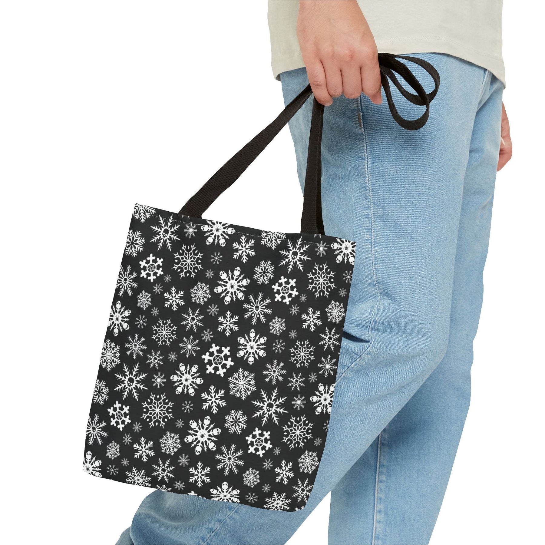 Skulldrift Gothic Snowflake Reusable Gift Bag Tote - Goth Cloth Co.Bags33722542146606948689