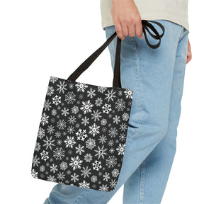 Skulldrift Gothic Snowflake Reusable Gift Bag Tote - Goth Cloth Co.Bags33722542146606948689