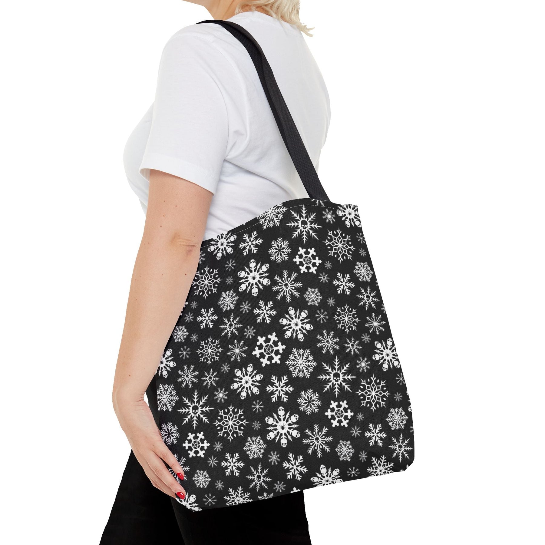 Skulldrift Gothic Snowflake Reusable Gift Bag Tote - Goth Cloth Co.Bags33722542146606948689