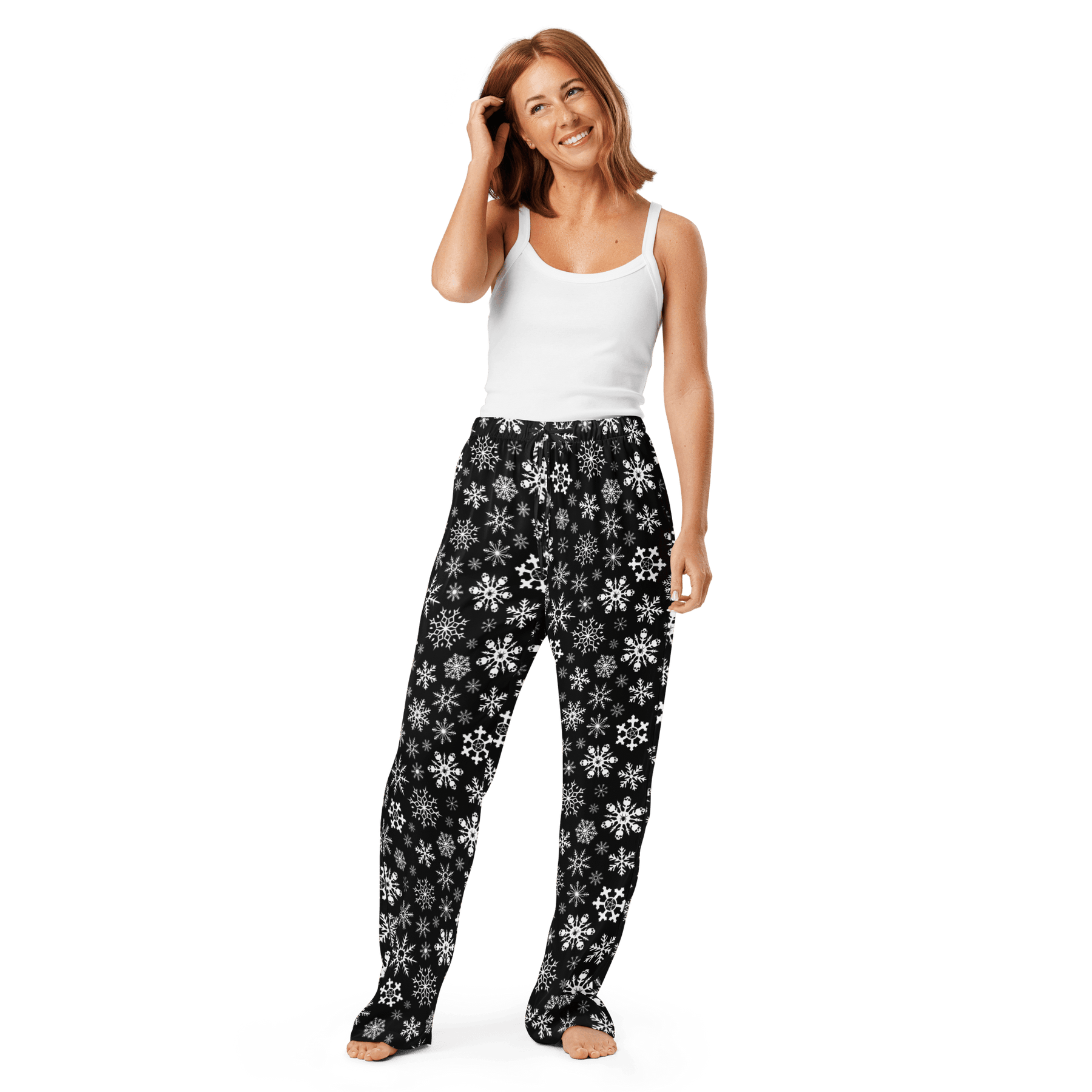 Skulldrift Snow Silky Pajama Pants - Goth Cloth Co.6483870_20976