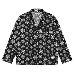 Skulldrift Snow Silky Pajama Top - Goth Cloth Co.1816835_20952