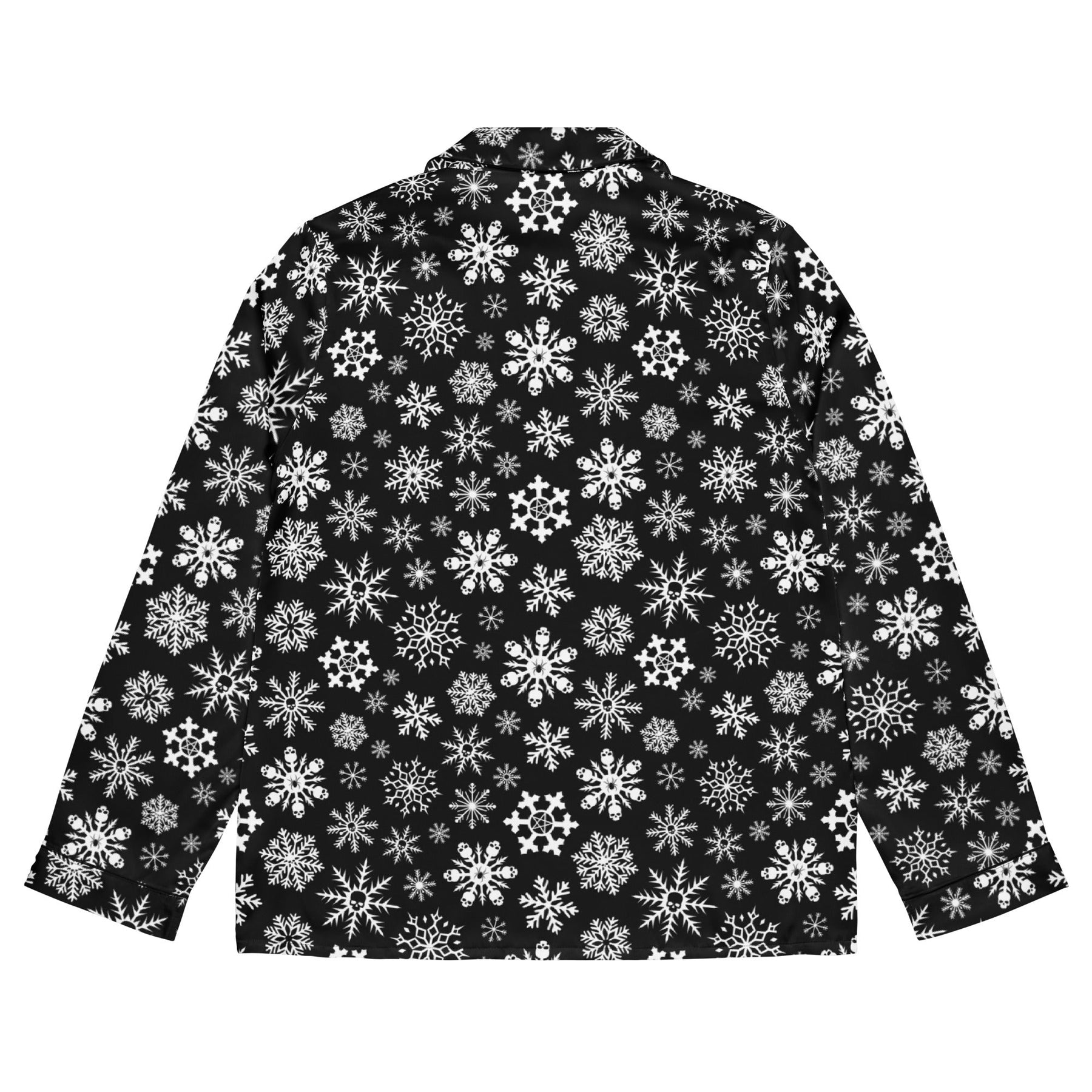 Skulldrift Snow Silky Pajama Top - Goth Cloth Co.1816835_20952