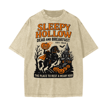 Sleepy Hollow Bed & Breakfast Acid Wash T-Shirt - Goth Cloth Co.250807PODPQ0678001