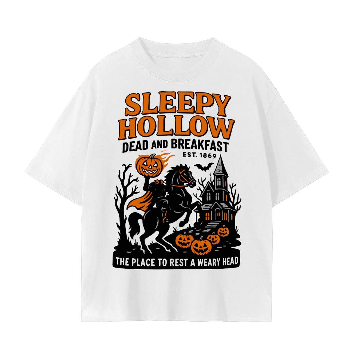 Sleepy Hollow Dead and Breakfast Comfy Tee - Goth Cloth Co.250906PODPQ0633001
