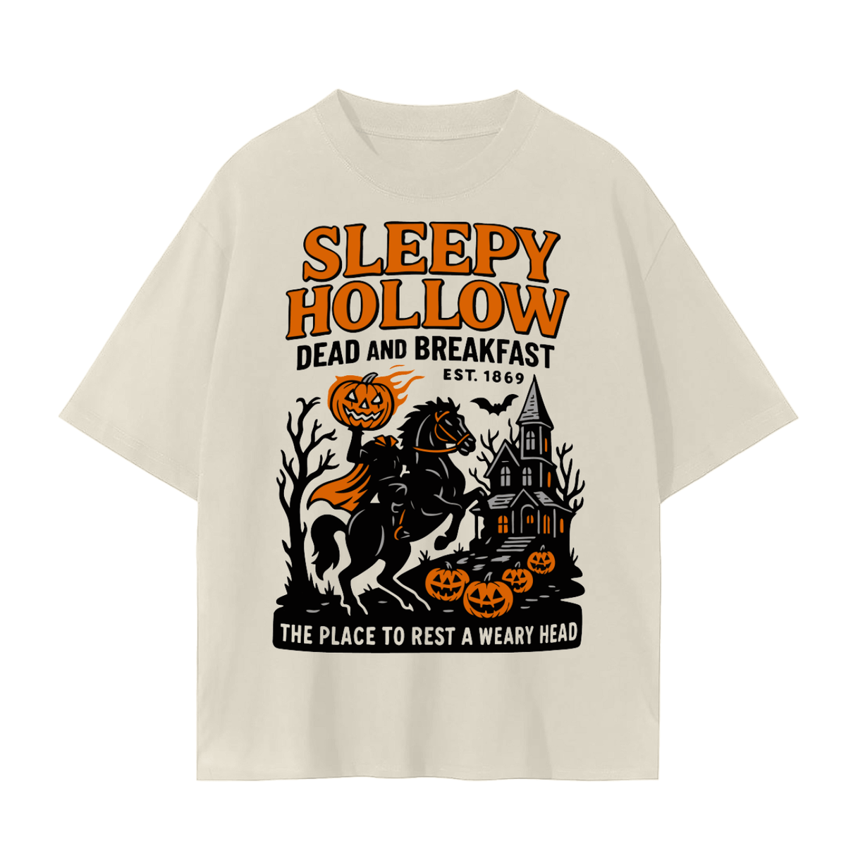 Sleepy Hollow Dead and Breakfast Comfy Tee - Goth Cloth Co.250906PODPQ0633007